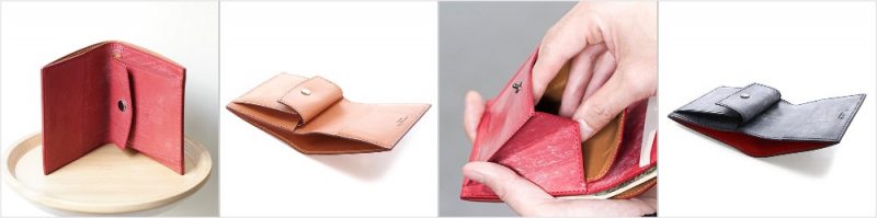 ベーシックシリーズ・ミニ財布の外観と収納ポケット